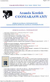 Coomaraswamy A. Kendish - bibliografia