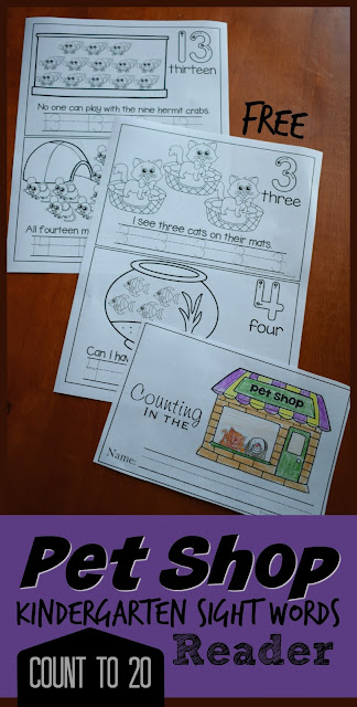 This clever counting to 20 worksheet allows preschool, pre-k, and kindergarte age children to practice counting and tracing numbers 1 to 20. This pet worksheet includes fish, kittens, rabbit, guinnea pigs, dogs, and othe favorite animals for kids to count 1-10.  Simply print the pets worksheets for kindergarten and you are ready to play and learn!
