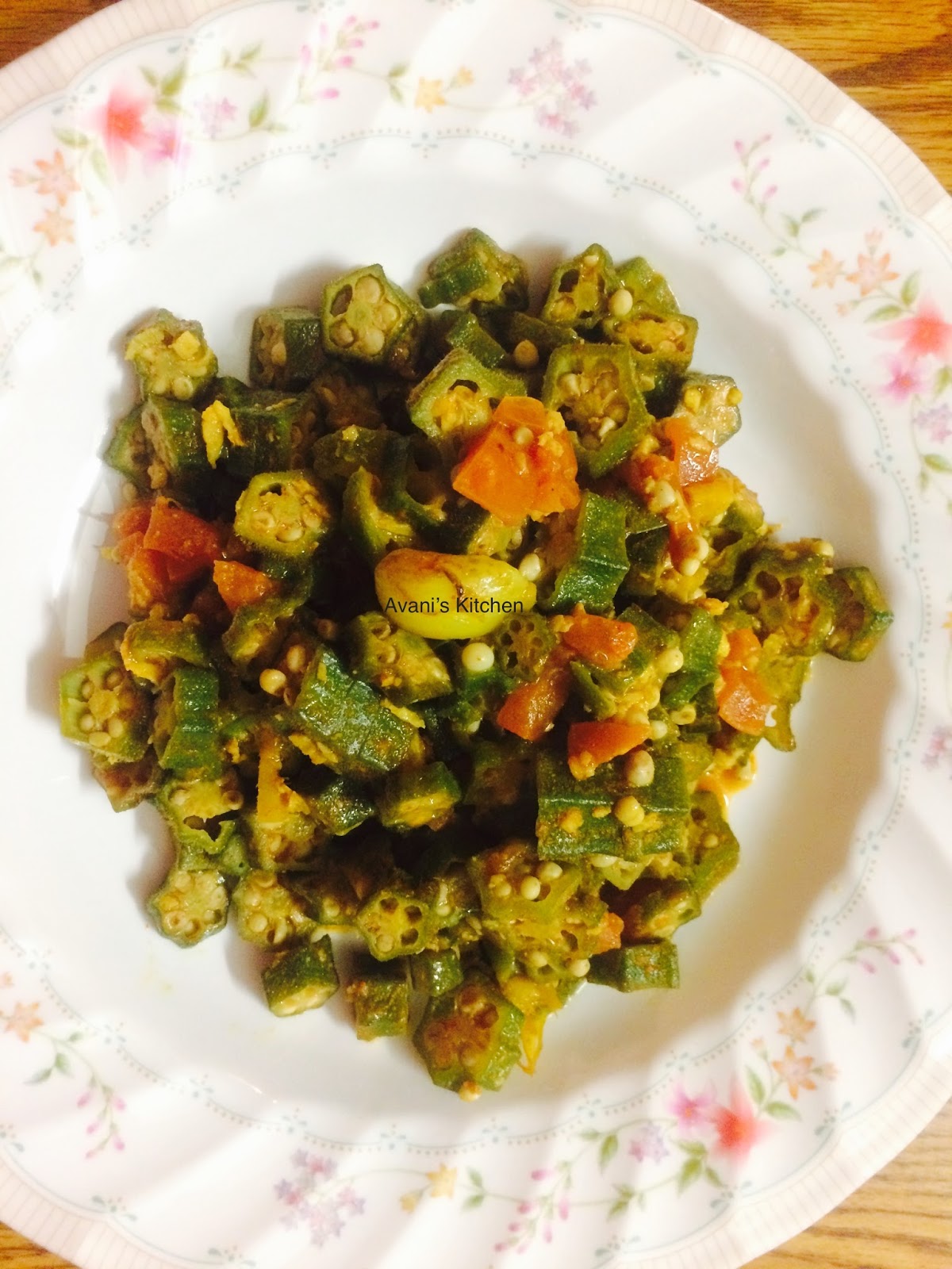 Avani's Kitchen Okra stir fry