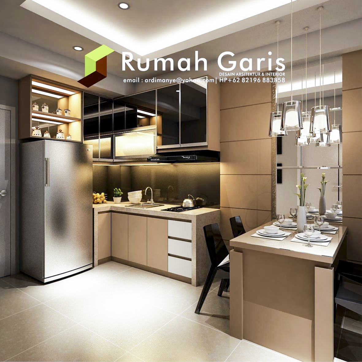 Desain Interior Apartemen Mewah Konsep Klasik Minimalis Modern Di