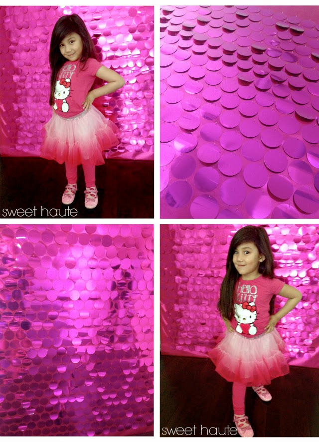pink sequin photo booth backdrop