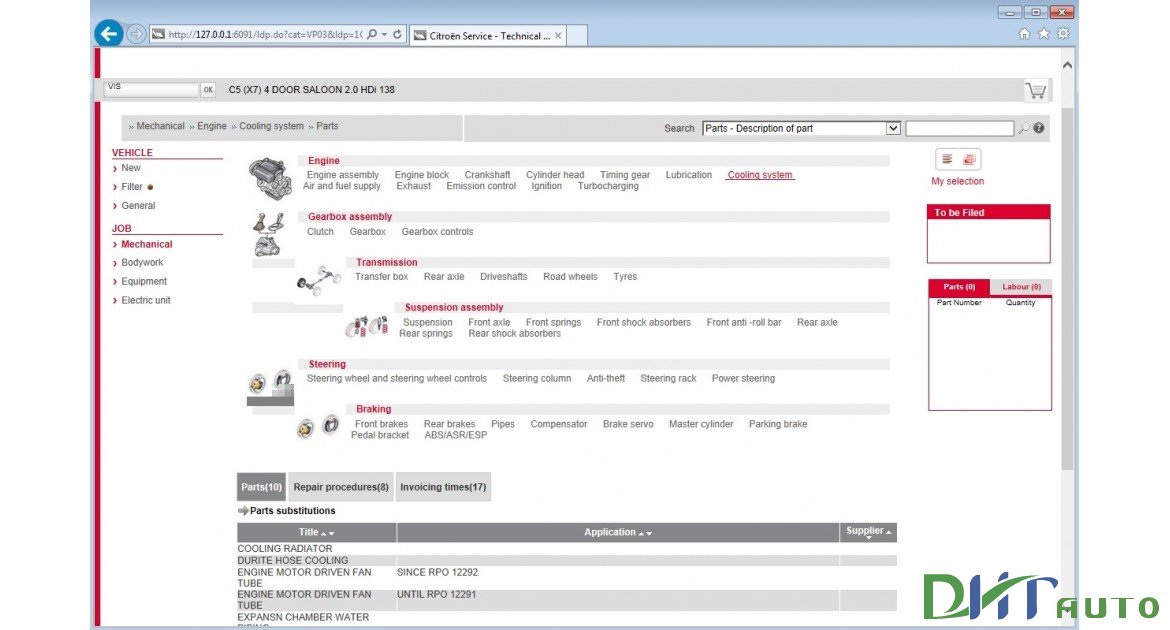 CITROEN PARTS CATALOGUE + SERVICE AND REPAIR SEDRE 2015 - Automotive ...