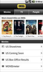 IMDb Movies & TV App for Android released