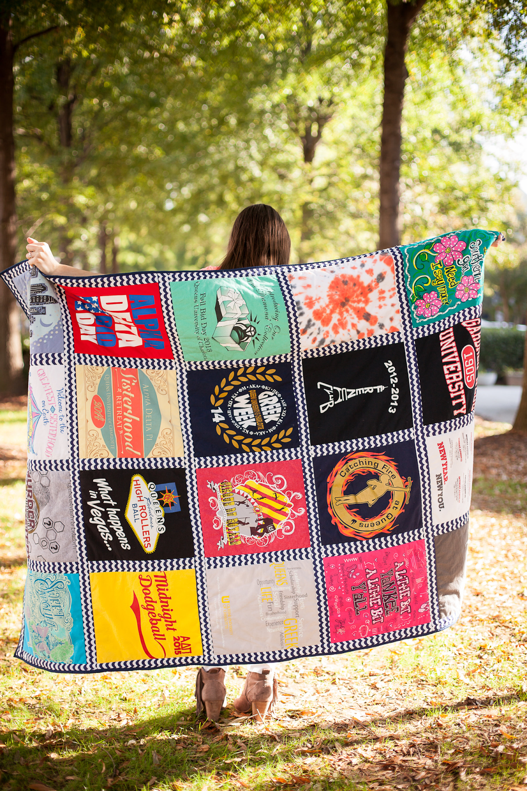 college t shirt blanket