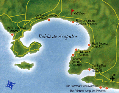 Map of Acapulco City Area