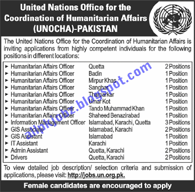 United nations job in pakistan