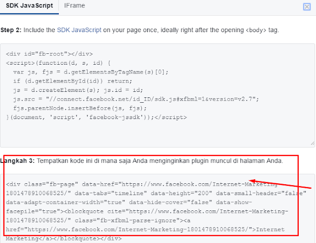 Page Plugin: Cara Mudah dan Terbaru Memasang Fanpage Facebook di Blog