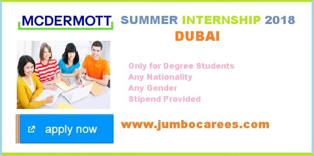 Latest Summer internship for students in Dubai. Paid Summer internship for Students, Summer internship for Finance students at Dubai 2018