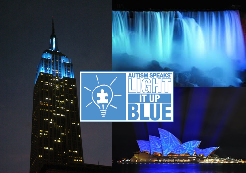 TV, Me and Potpourri Light It Up Blue