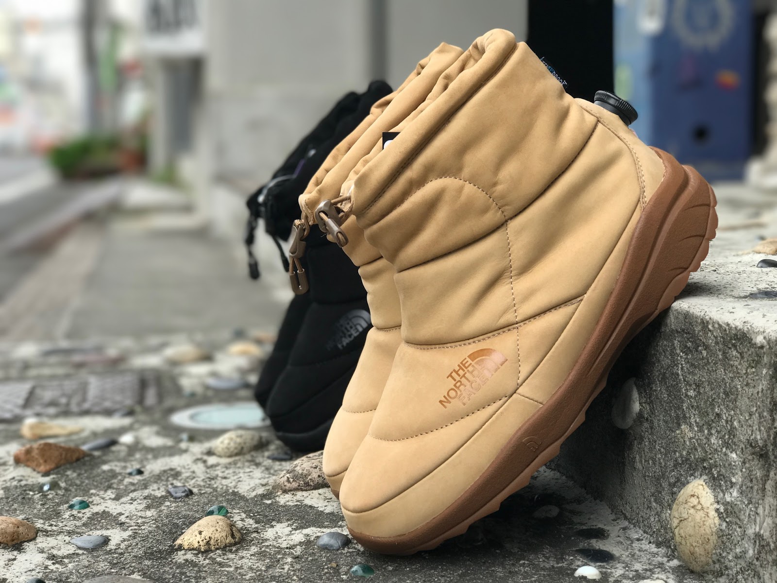 the north face purple label nuptse bootie