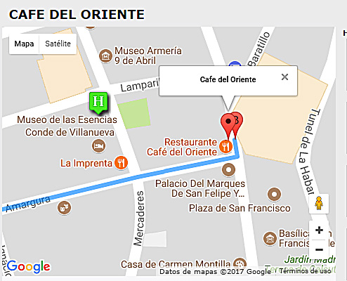 Restaurante Café del Oriente Restaurante Café del Oriente