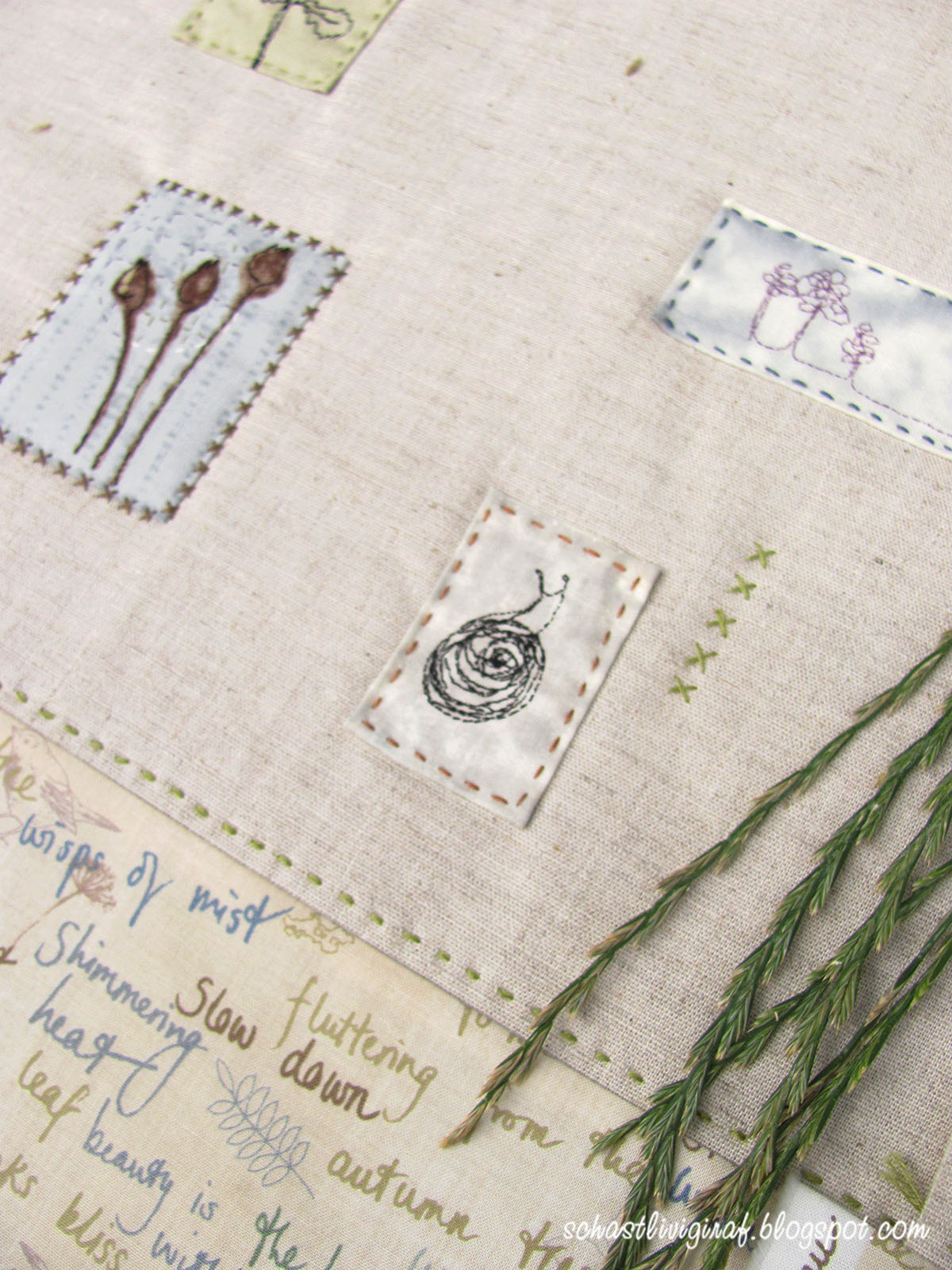 Счастливый жираф Льняная экосумка " Ветер полей"