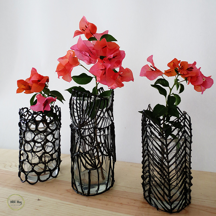 Turn a boring glass into a modern vase Ohoh Blog