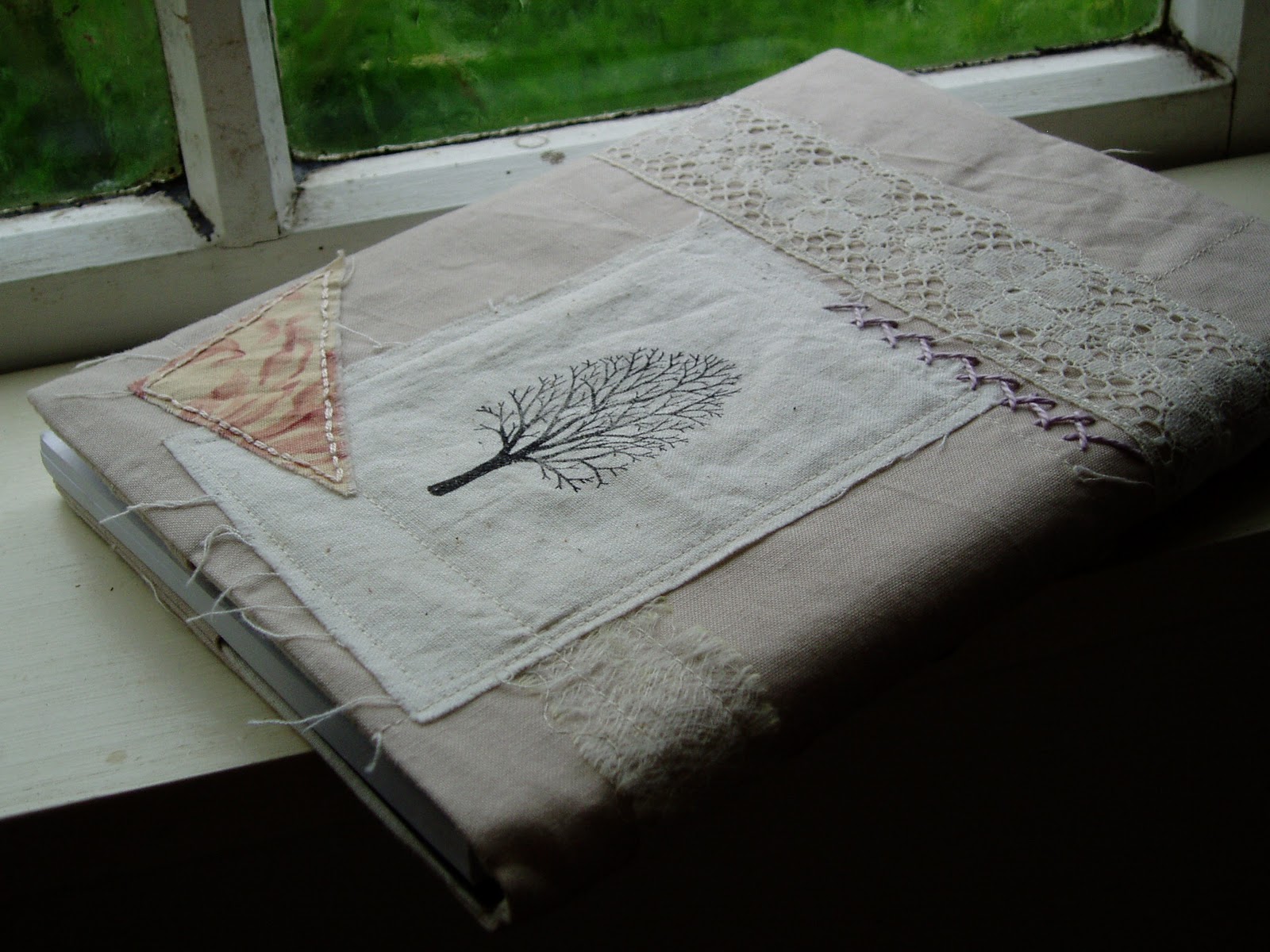 Charlotte Scott Textile Artist Fabric Book Cover Tutorial