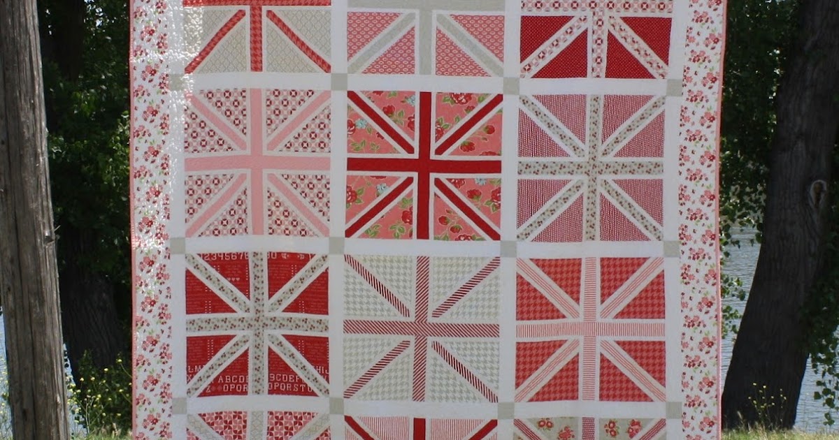 Woodberry Way Jumping Jacks Quilt in Red, Pink, and Grey