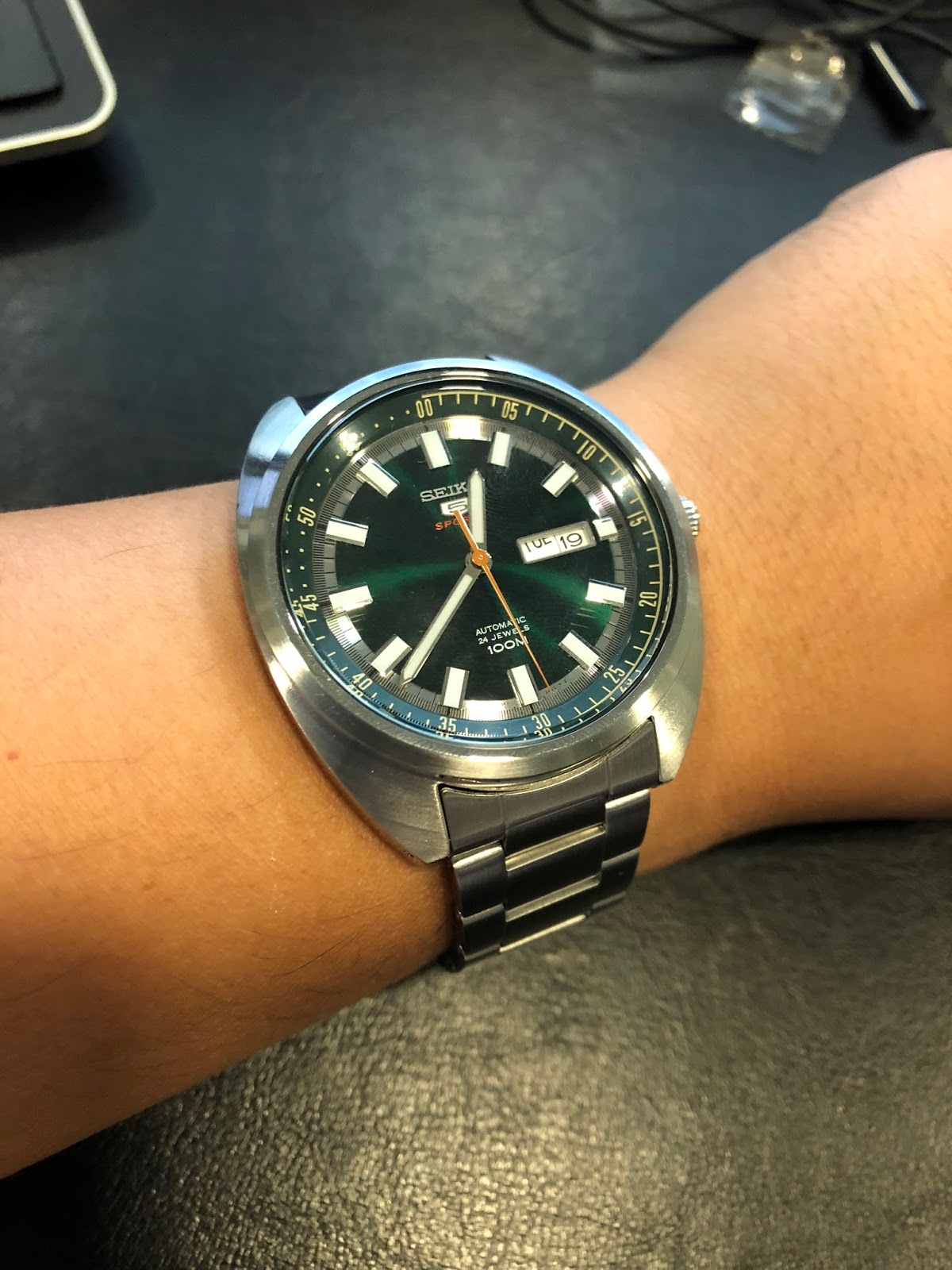 My Eastern Watch Collection Seiko 5 Sports Stainless Steel Green Dial Turtle Srpb13k1 Clean Dial Without Clutter A Review Plus Video