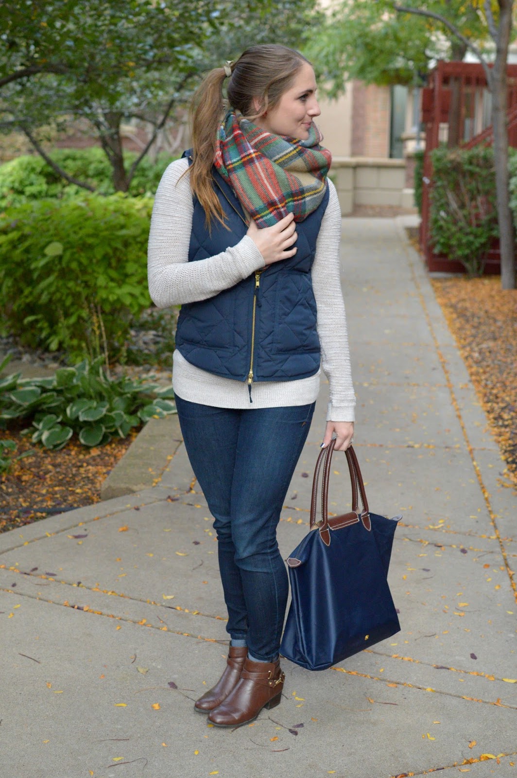 A Memory Of Us: puffer vest with a blanket scarf | A Kansas City ...