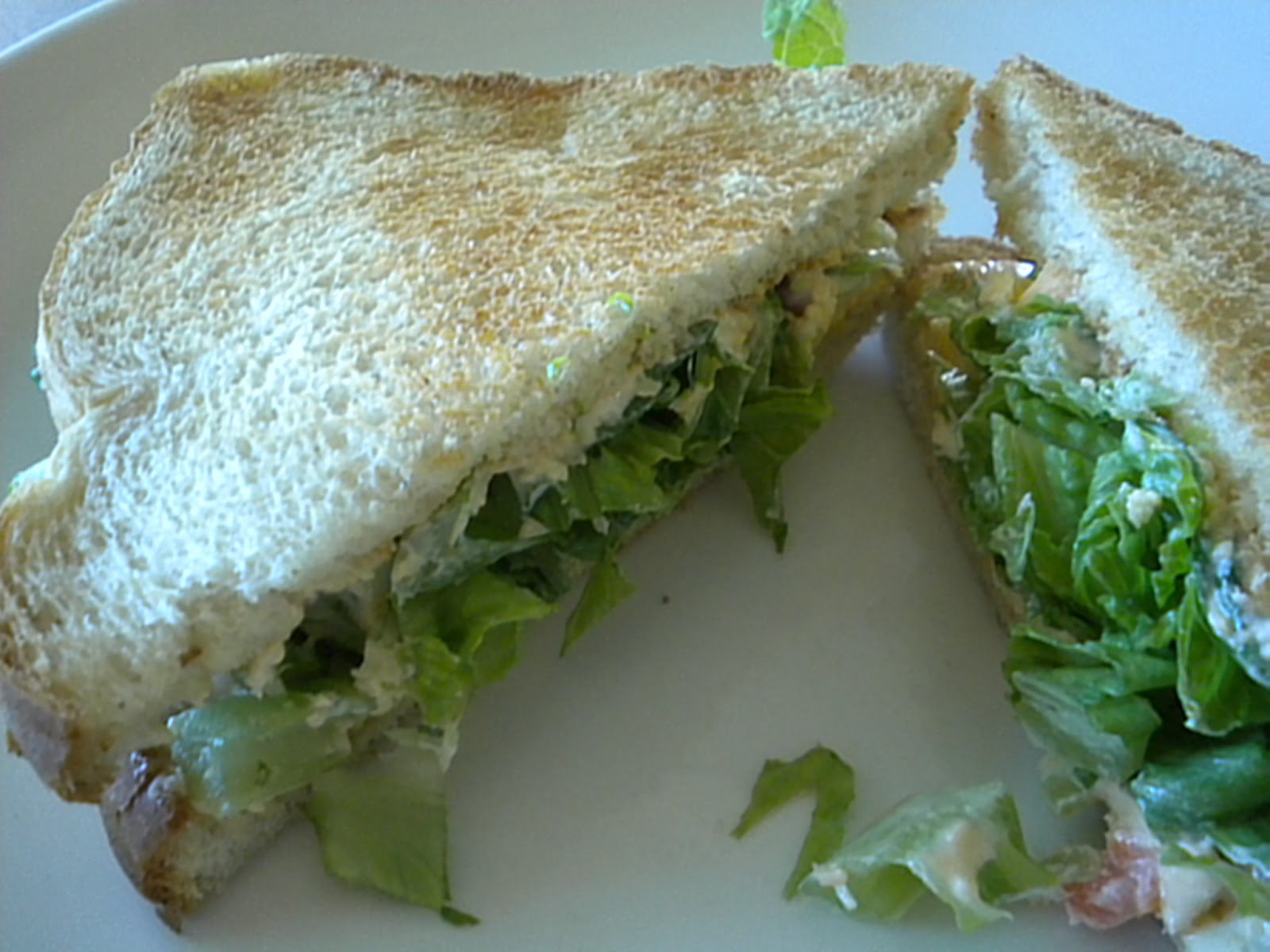 In My Kitchen A Dressed Up Lettuce Sandwich