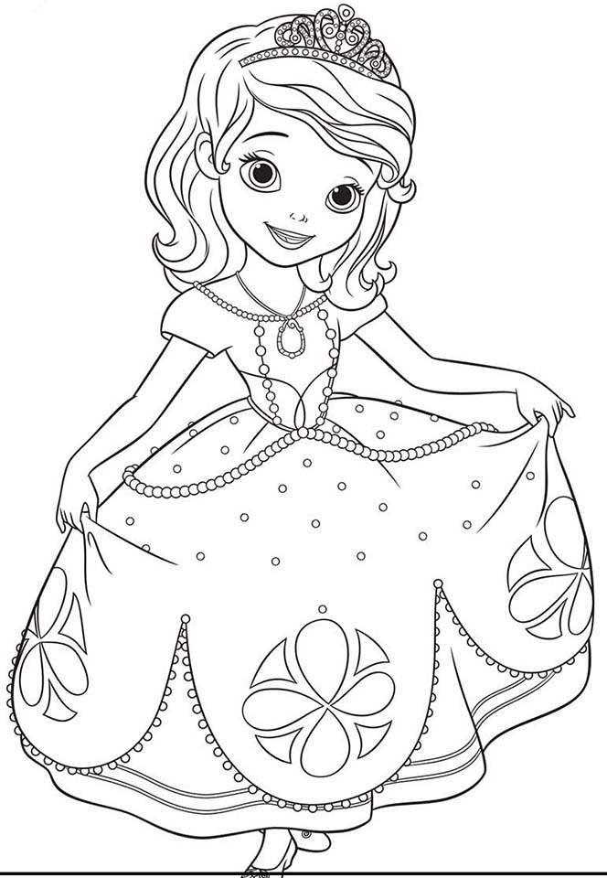 Dibujo De Princesa Sofia Para Colorearimprimir Princesa 