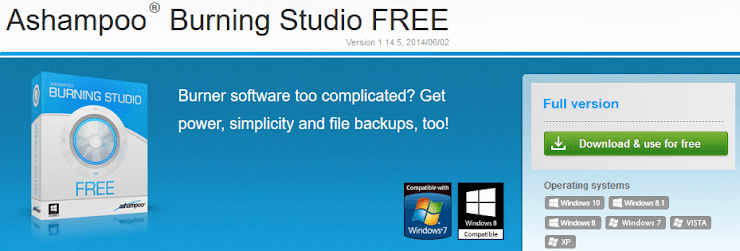 Ashampoo Burning Studio FREE application