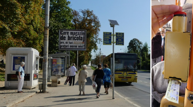Sibiu - Busbahnhof Nufarul und Entwerten des Tickets Sibiu - Busbahnhof Nufarul und Entwerten des Tickets