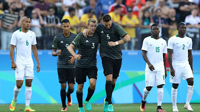 Germany U23 beats Nigeria U23 2-0 to reach finals at Rio Olympics #Rio2016