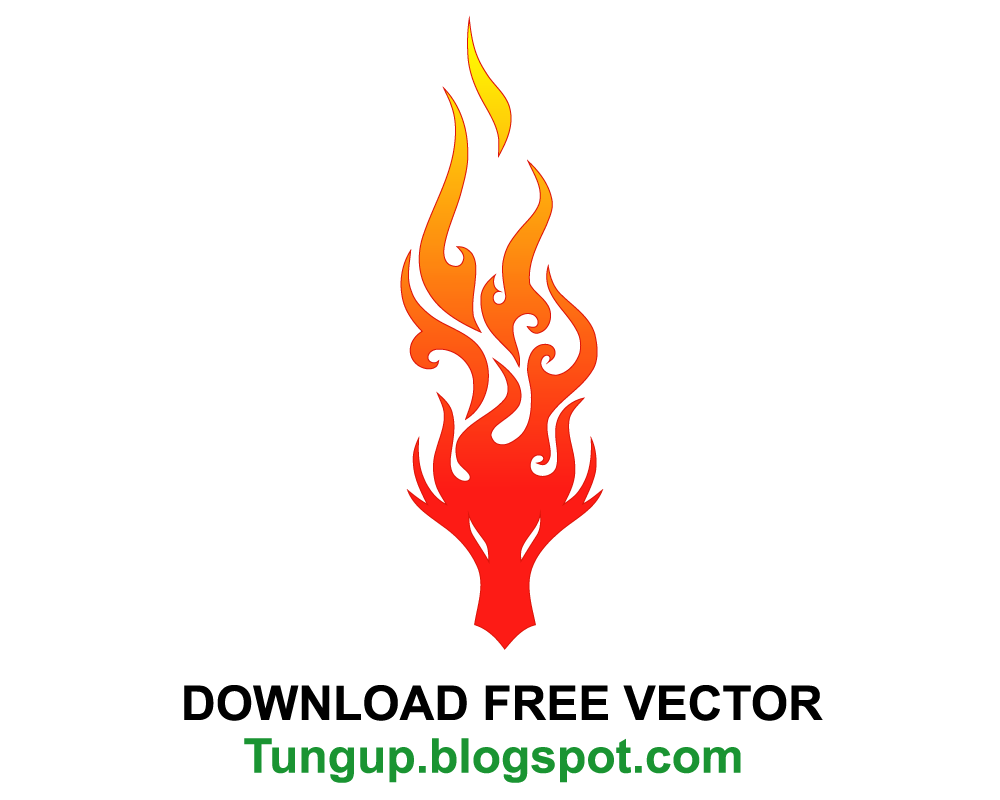 free download logo dragon head burning fire tung up