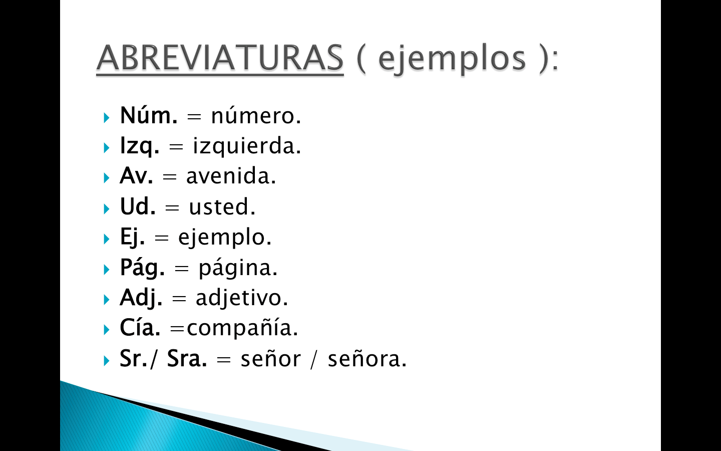 Ejemplos De Oraciones Con Siglas Y Abreviaturas Compartir Ejemplos ...