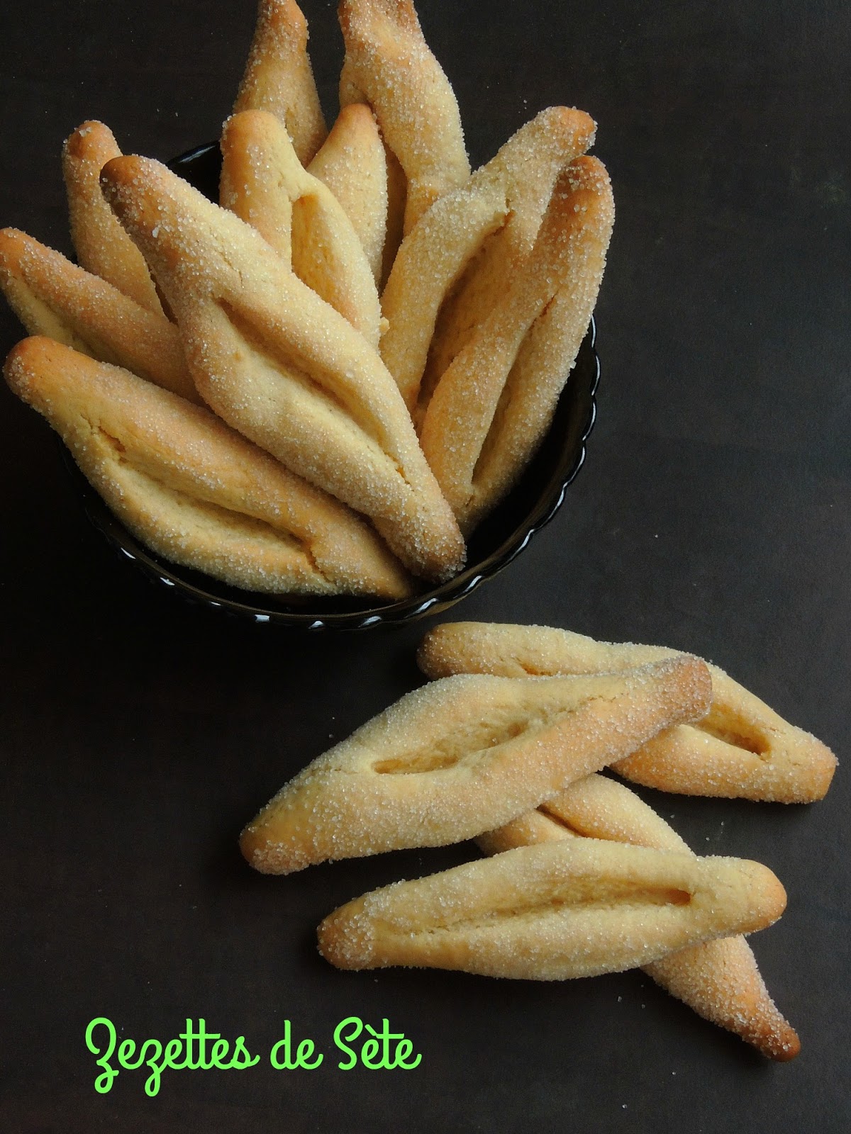 Priya's Versatile Recipes Zezettes de Sète/French White Wine Biscuits