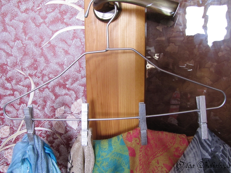 Вешалка для шарфов, платков, галстуков и ремней, органайзер подвесной
