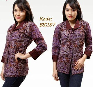 Baju Batik Modern Lengan Panjang Elegan Baju Batik Modern Lengan Panjang Elegan