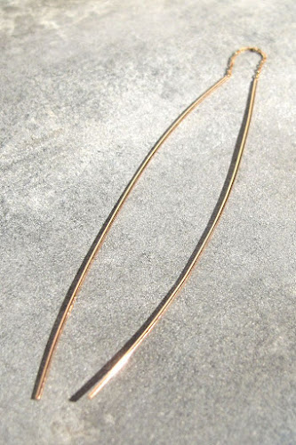 Boucle solo or rose Feidt bijoux