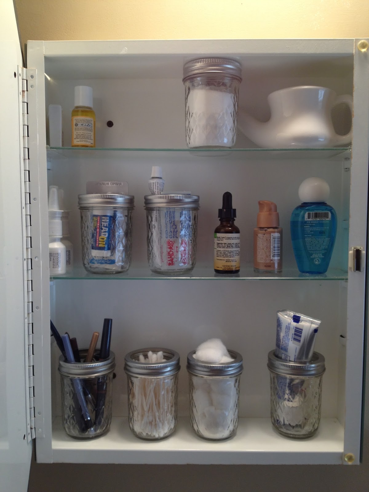 Life Stirred Up Jelly Jars In The Bathroom