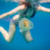 Captan a un pez atrapado dentro de una medusa