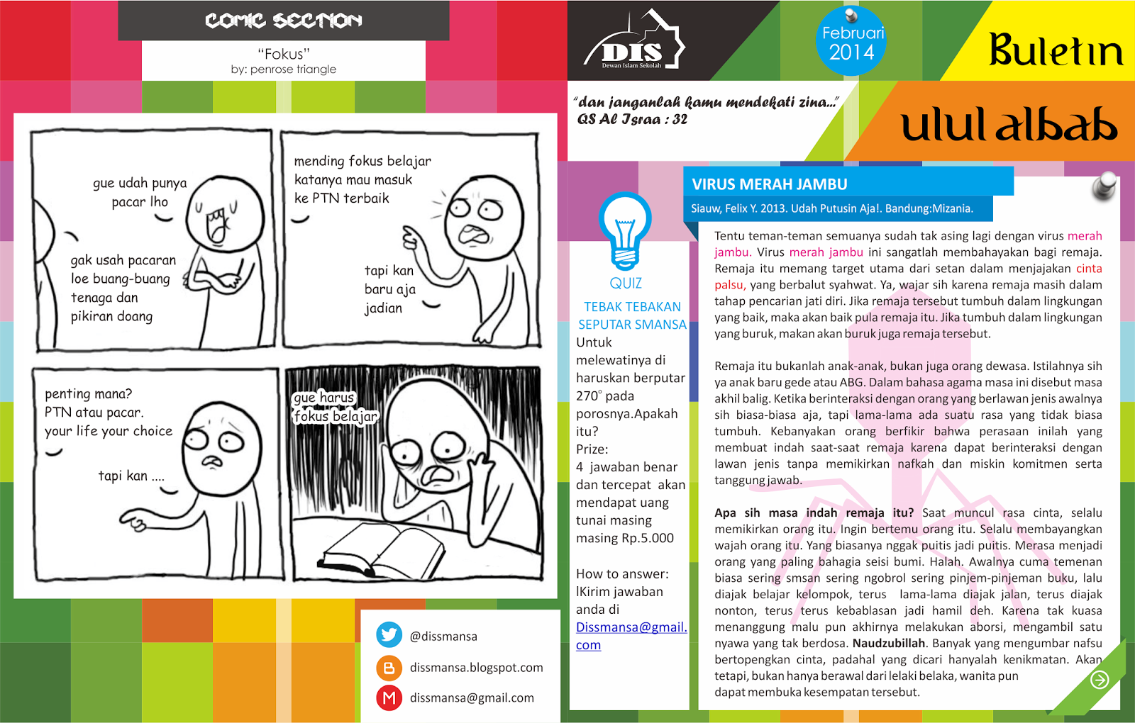 BULETIN ULUL ALBAB EDISI FEBRUARI 2014 Journal of Dewan