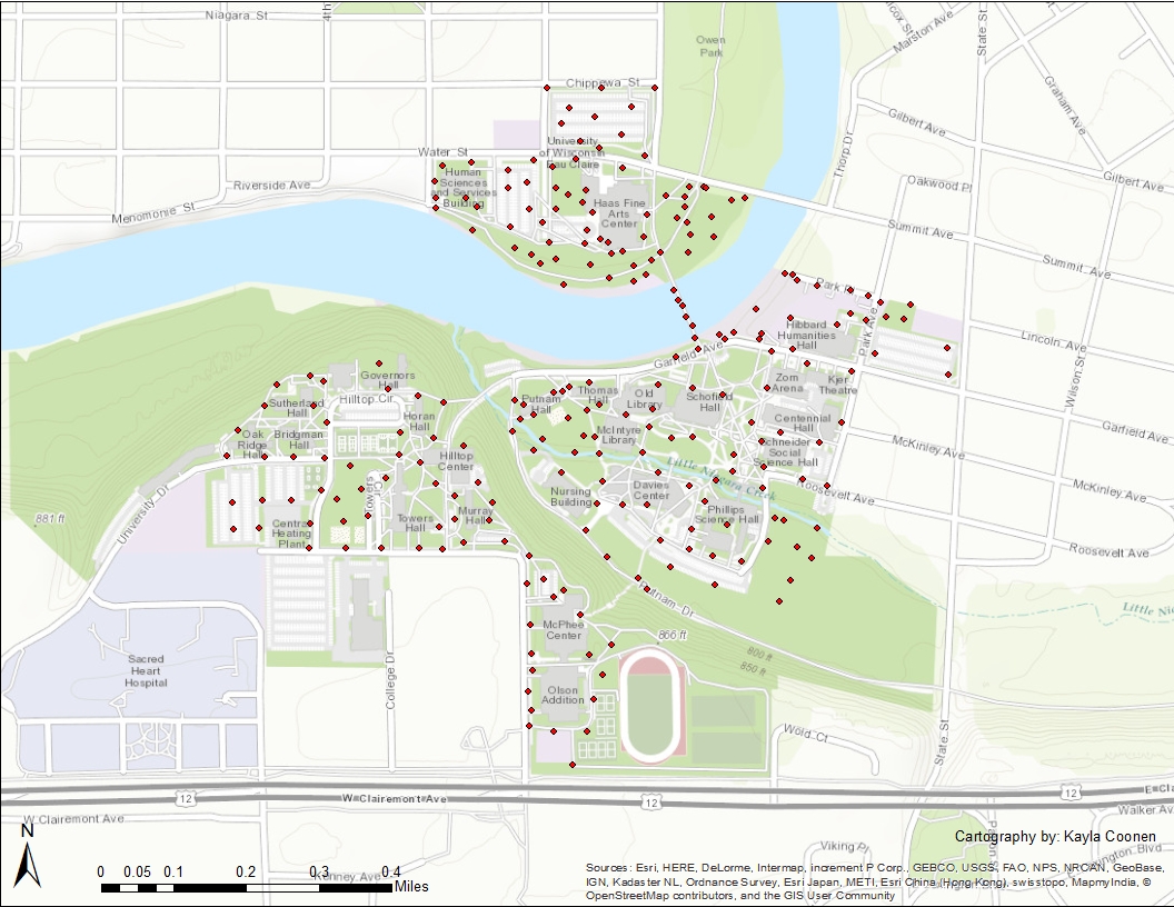 Data Point Arc Geography 336: Geospatial Field Methods: Exercise 8: Arc Collector: An ...