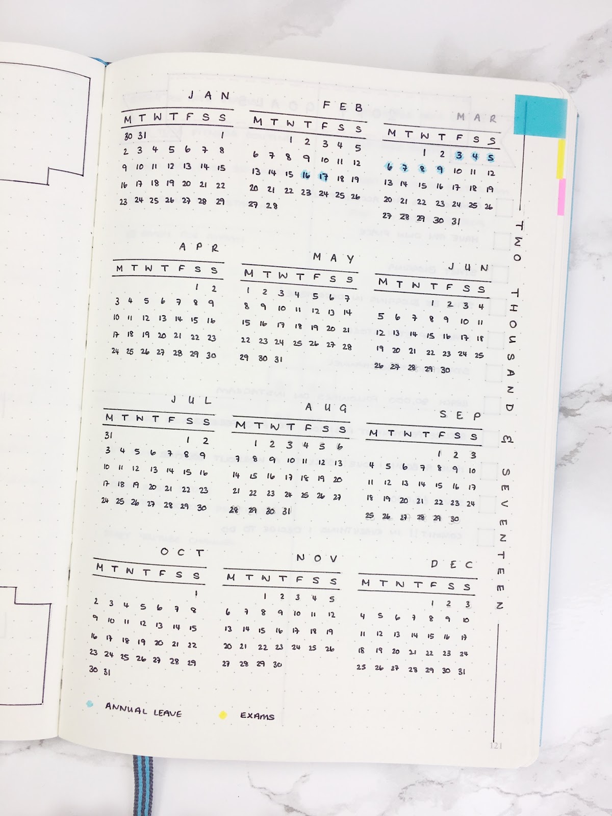 Year at a Glance - Kate Louise