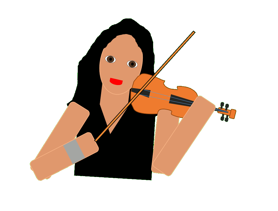 Mireya Ramos playing violin