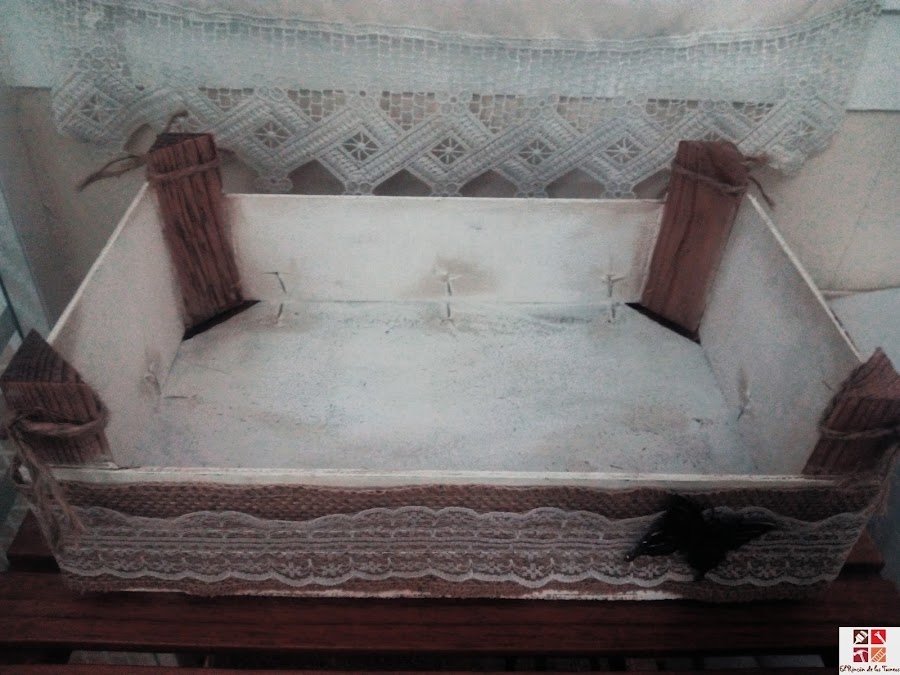 caja de fruta reciclada