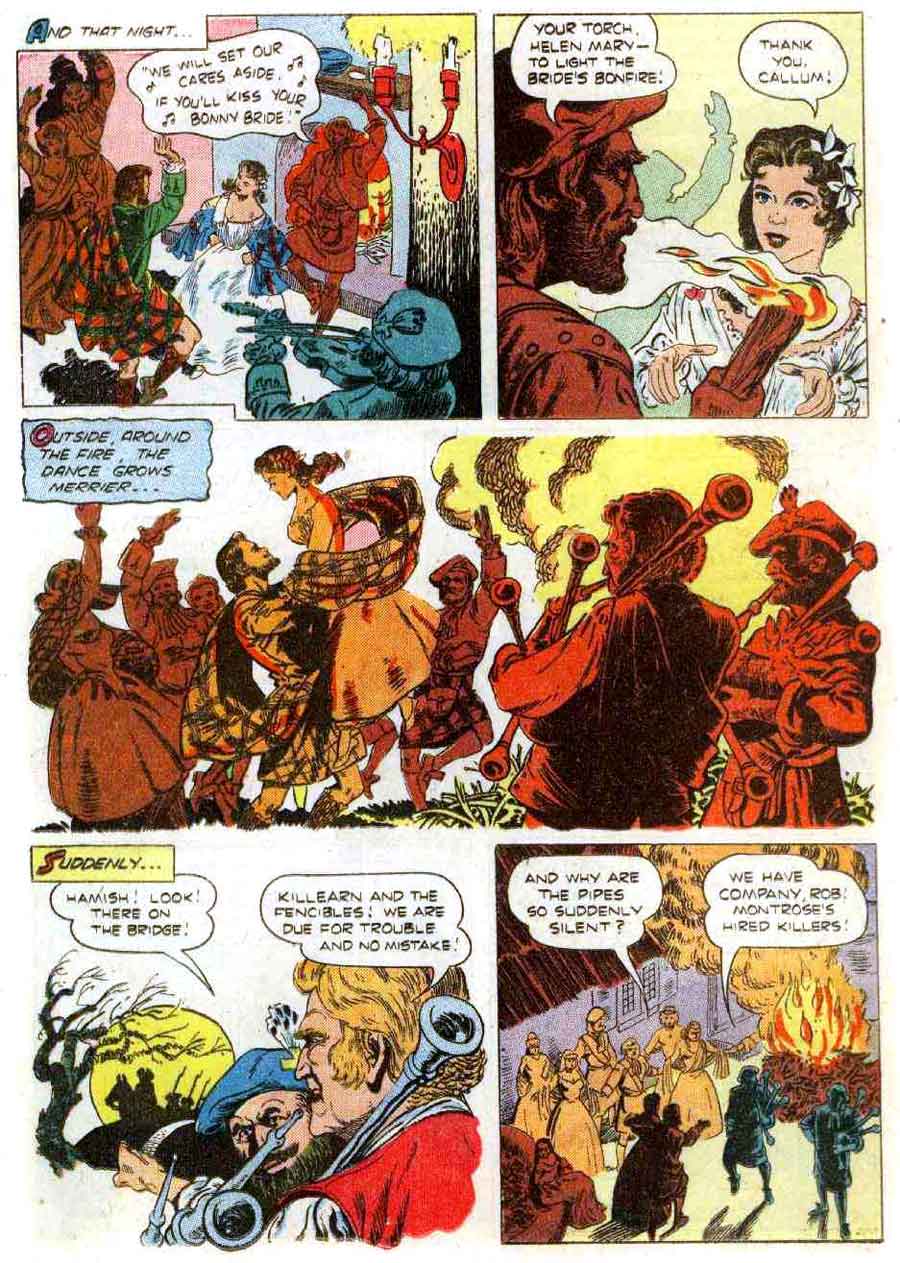 Rob Roy / Four Color Comics #544 dell comic book page art by Russ Manning