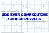Index Page contains links to Odd Even Consecutive Sudoku Puzzles