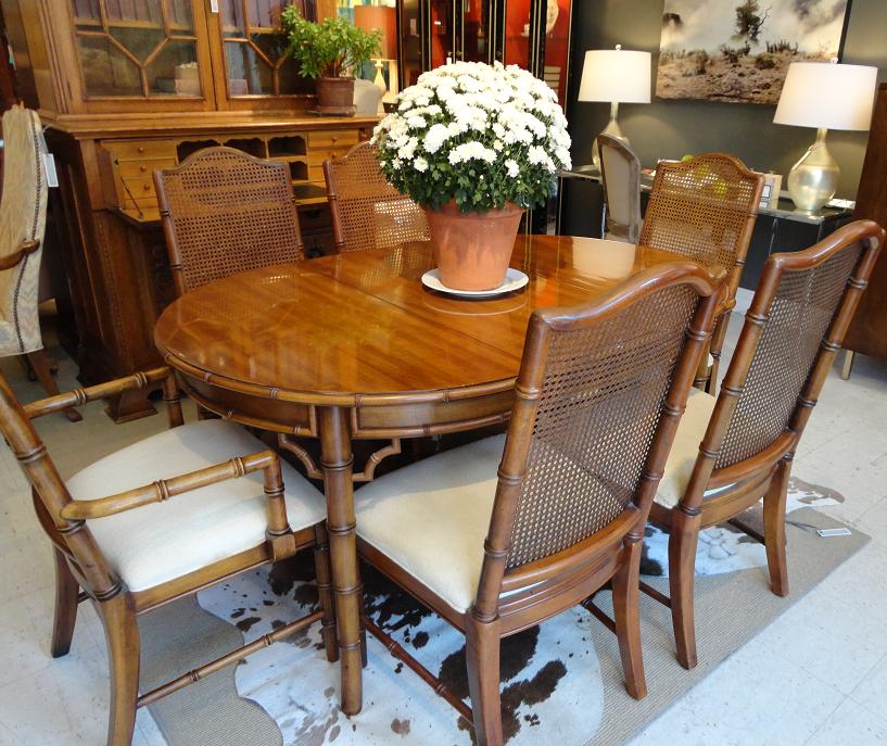 MICHAEL THOMAS "Dixie Furniture Co." Dining Table and Chairs