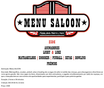 Animação Menu Saloon