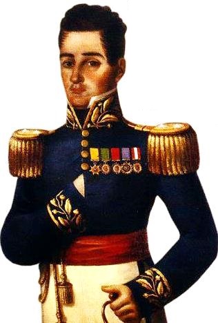 José María Córdova Dibujo de José María Córdova a colores