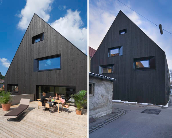 Contemporary Wood House  German  Home  Town Modern House  
