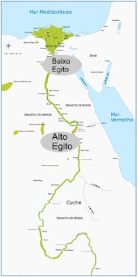 Mapa - Rio Nilo - www.professorjunioronline.com