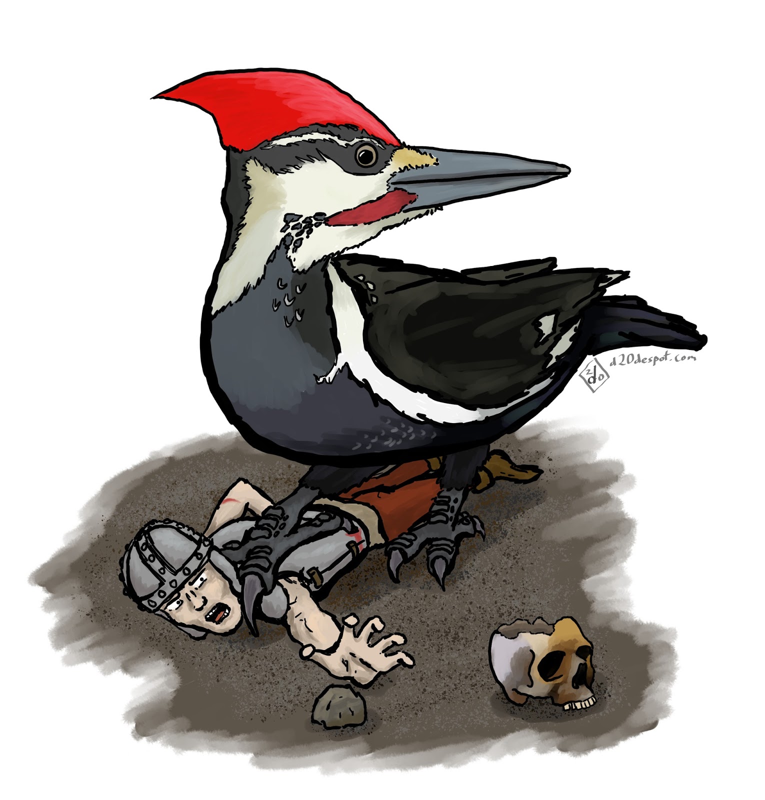 d20 Despot: Monster Monday: Giant Woodpecker