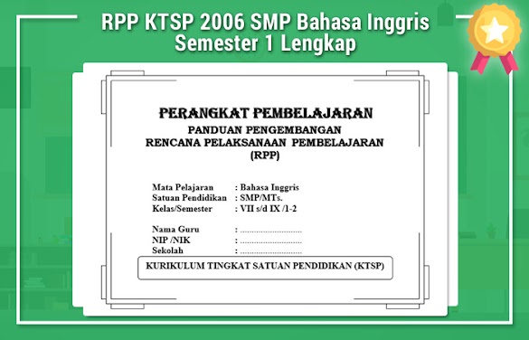 Rpp Ktsp 2006 Smp Bahasa Inggris Semester 1 Lengkap