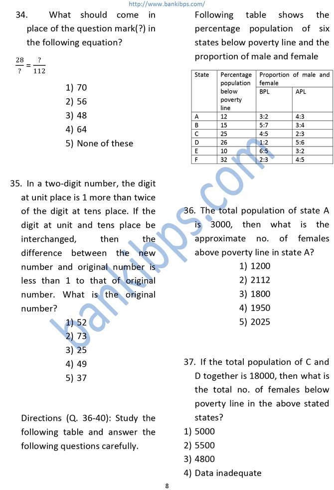 IDBI Bank Sample Question Papers