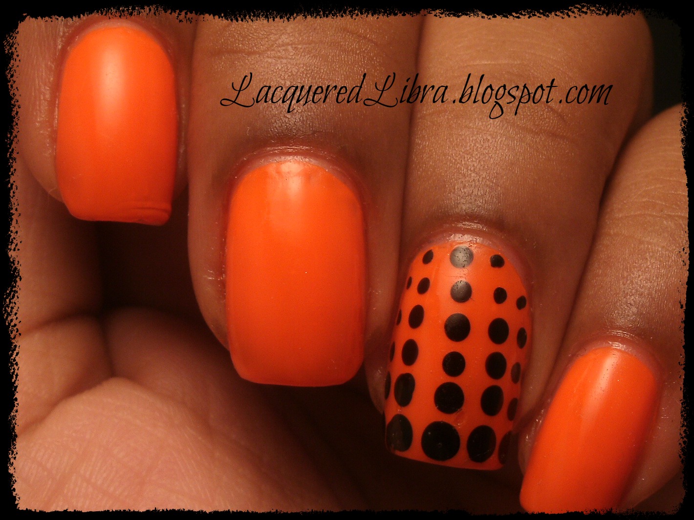 Lacquered Libra Finger Paints Iconic Orange